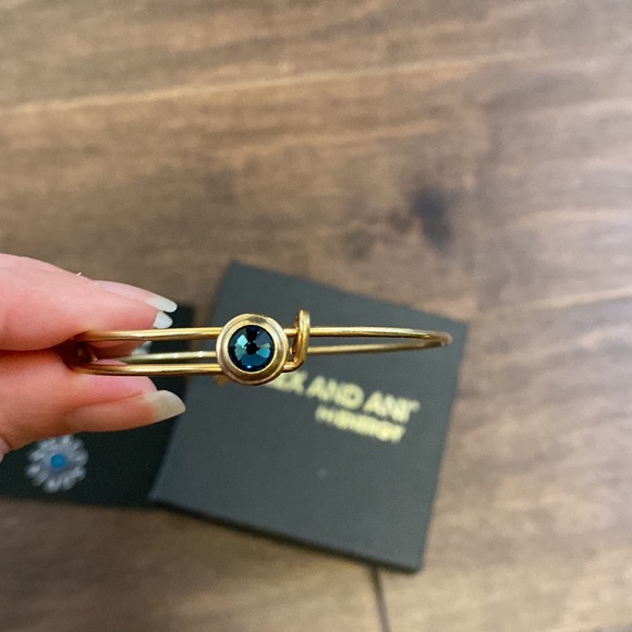 Alex and Ani Indigo Blue Adjustable Bracelet Bangle - Picture 2 of 6